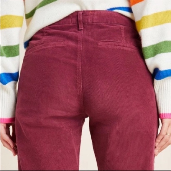 Sundry Maroon Cords with Leopard racing Stripe - Picture 5 of 5